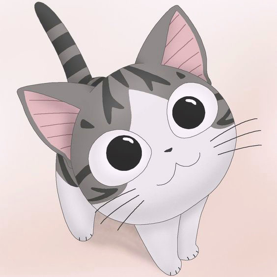 Tải ảnh mèo cute hoạt hình  Hình vẽ mèo cute