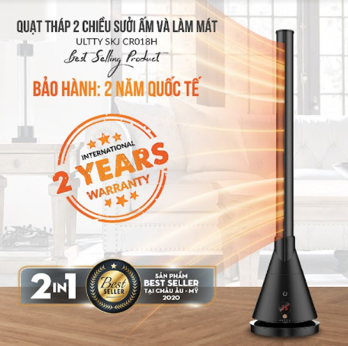 Quạt tháp 2 chiều sưởi ấm và làm mát Ultty SKJ-CR018H