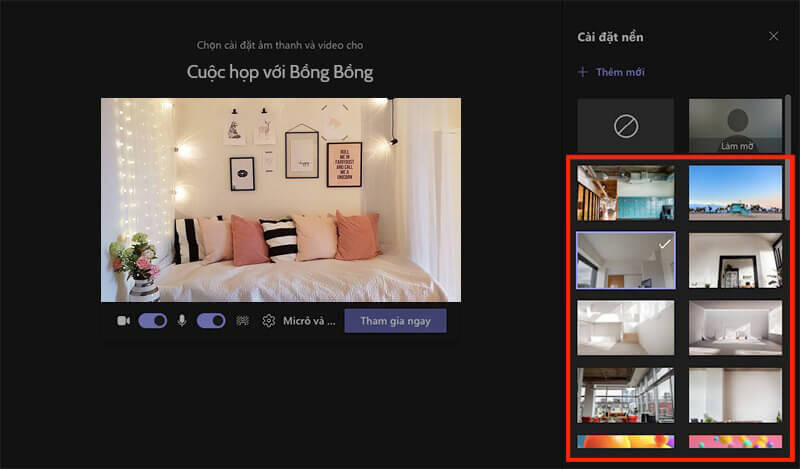 Cách thay đổi background trong Microsoft Teams trên điện thoại, máy tính