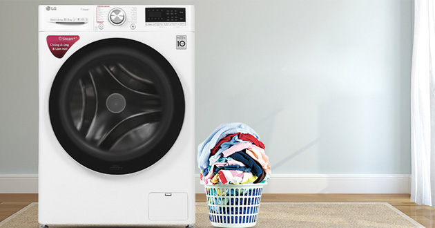 Khoảng bao nhiêu nước và bao nhiêu bột giặt cần phải sử dụng khi giặt quần áo trên máy giặt LG 10.5kg?