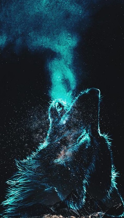 Hình nền chó sói 3 chiều mang đến năng lượng điện thoại