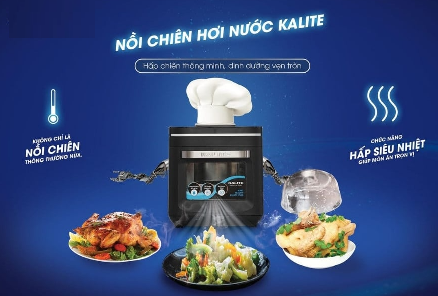 Nồi chiên hơi nước Kalite Steam X sử dụng công nghệ hiện đại