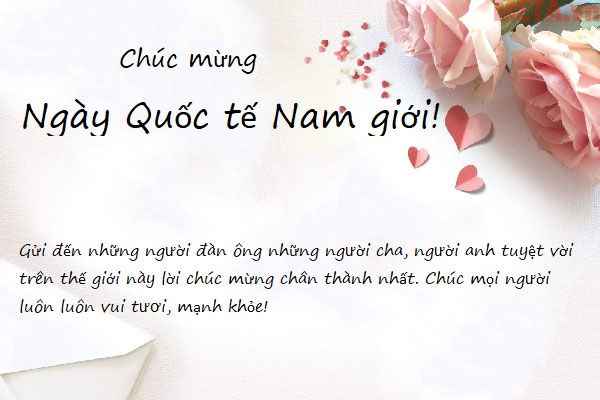 hình ảnh chúc mừng Ngày Quốc tế Đàn ông