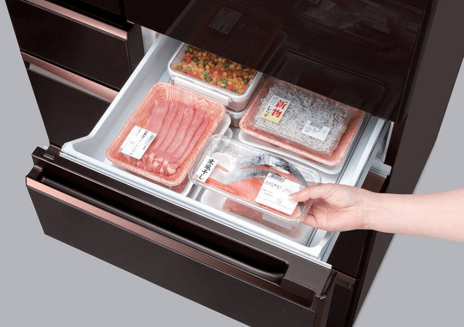 Ngăn đông mềm được thiết kế thành một ngăn riêng biệt trên tủ lạnh