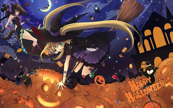 Tuyển tập hình ảnh Anime Halloween đẹp ma mị