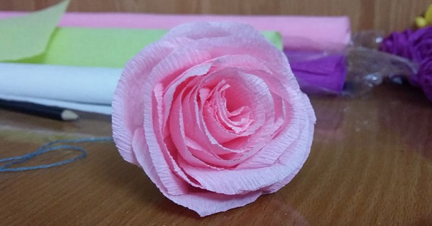 cách làm hoa bằng giấy nhún