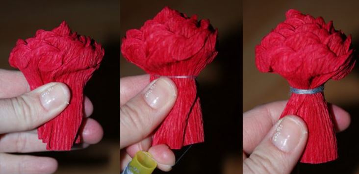 Cách làm hoa hồng xoắn bằng giấy nhún đẹp nhất