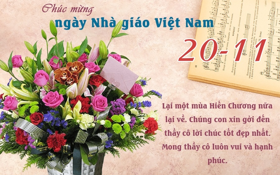 Những mẫu thiệp tri ân cảm ơn thầy cô nhân ngày 20/11 đẹp nhất