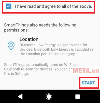 Truy cập ứng dụng và đăng nhập bằng tài khoản Samsung