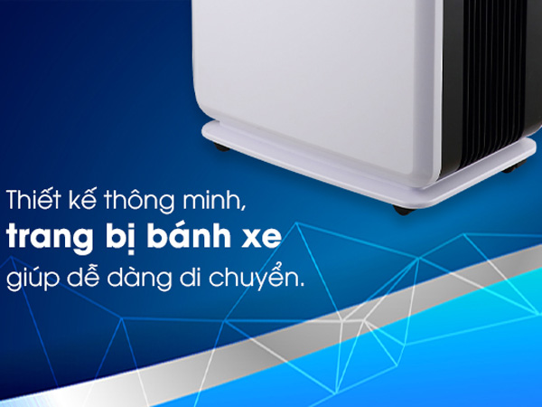 Máy hút ẩm có bánh xe sẽ linh động di chuyển hơn