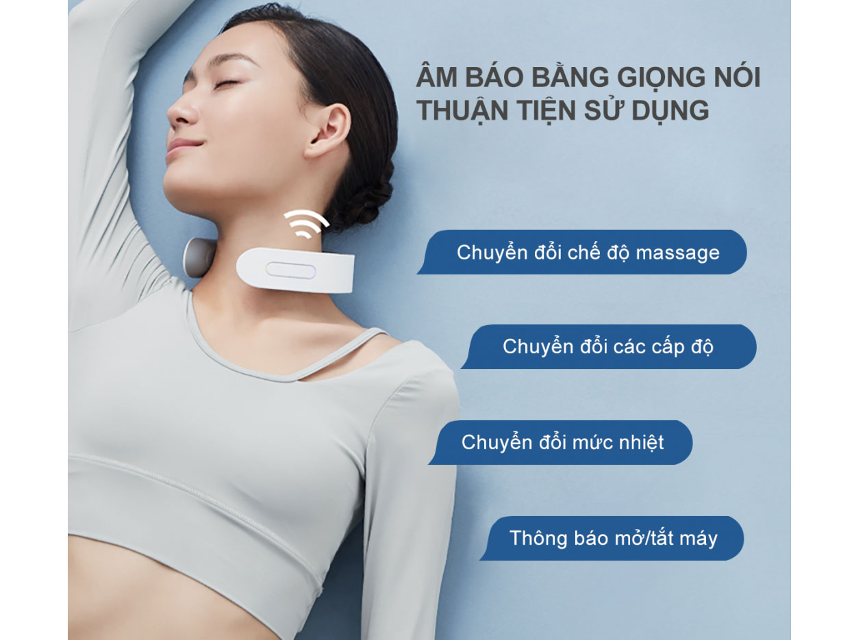 Máy massage cổ thông minh Life360 MSC-AL22 giúp xua tan cơn nhức mỏi