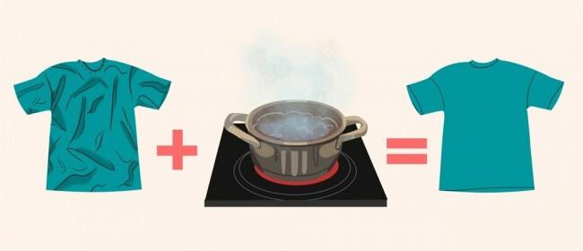 Cách ủi áo sơ mi không cần bàn ủi bằng chảo/nồi