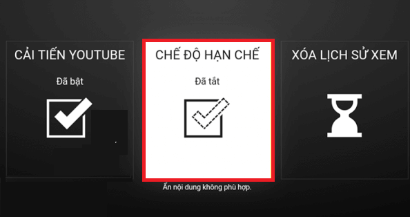 Bật chế độ hạn chế của YouTube