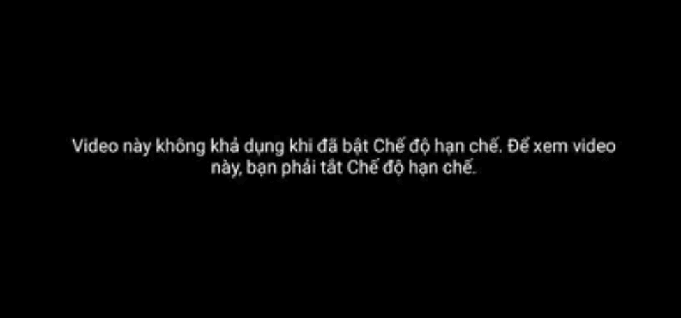 Bật chế độ hạn chế của YouTube