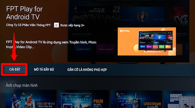 Cách kết nối FPT Play với tivi Sony