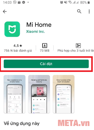 Tải ứng dụng Mi Home về điện thoại