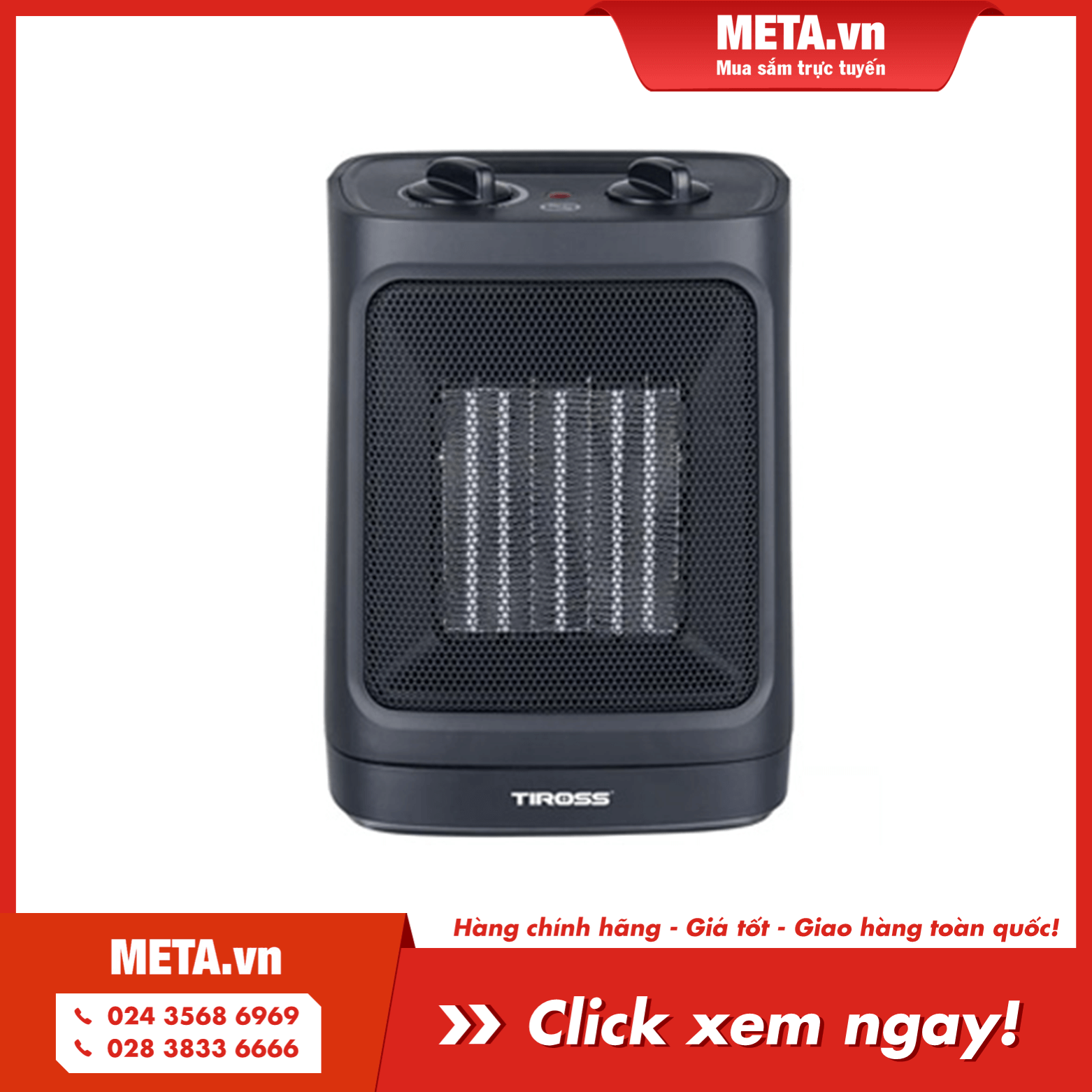 Mua ngay máy sưởi mini ceramic Tiross TS9442
