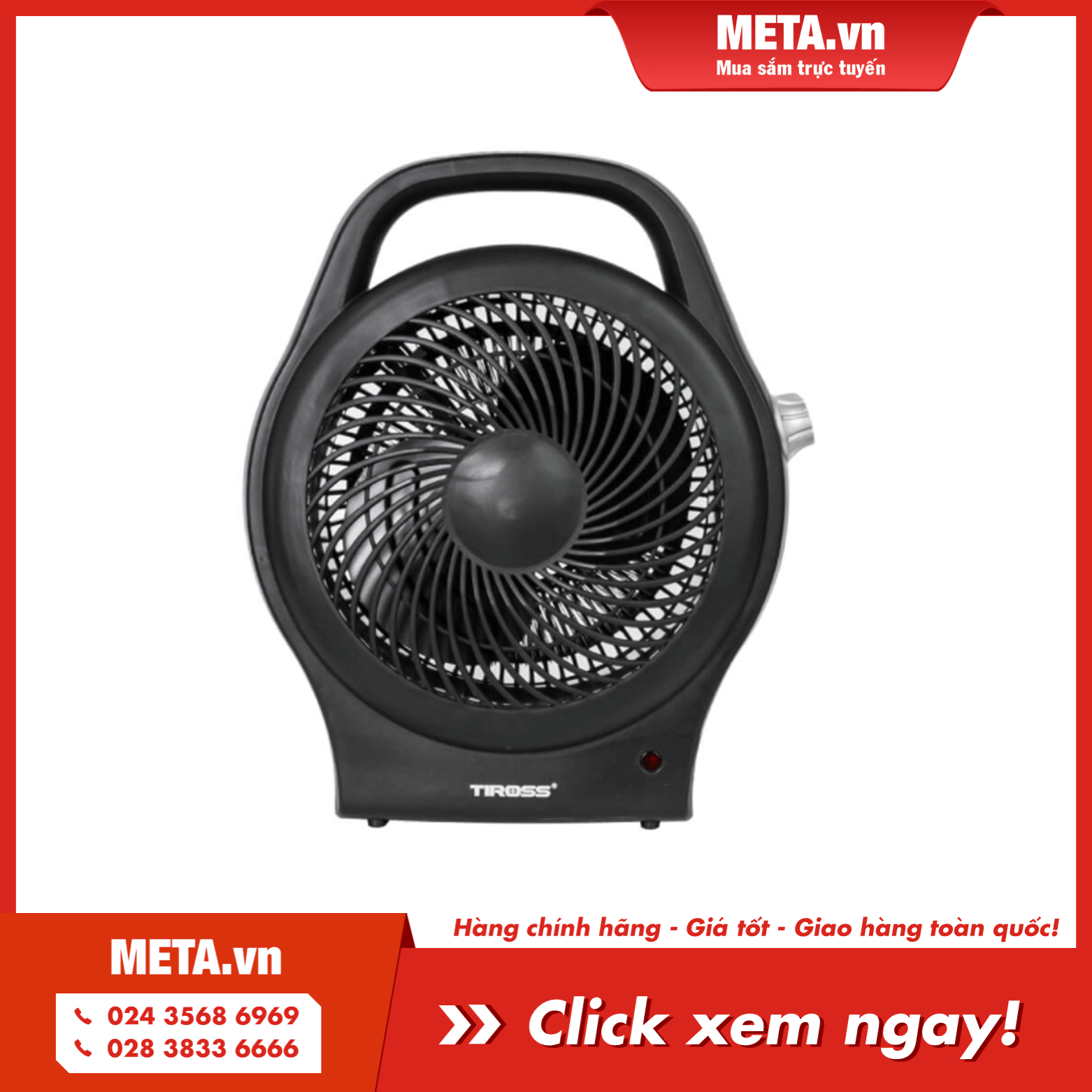 Mua ngay quạt sưởi mini hai chiều Tiross TS9441