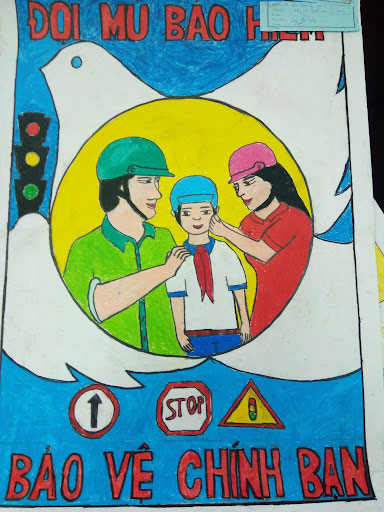 Vẽ tranh an toàn giao thông Tranh vẽ chủ đề An toàn giao thông