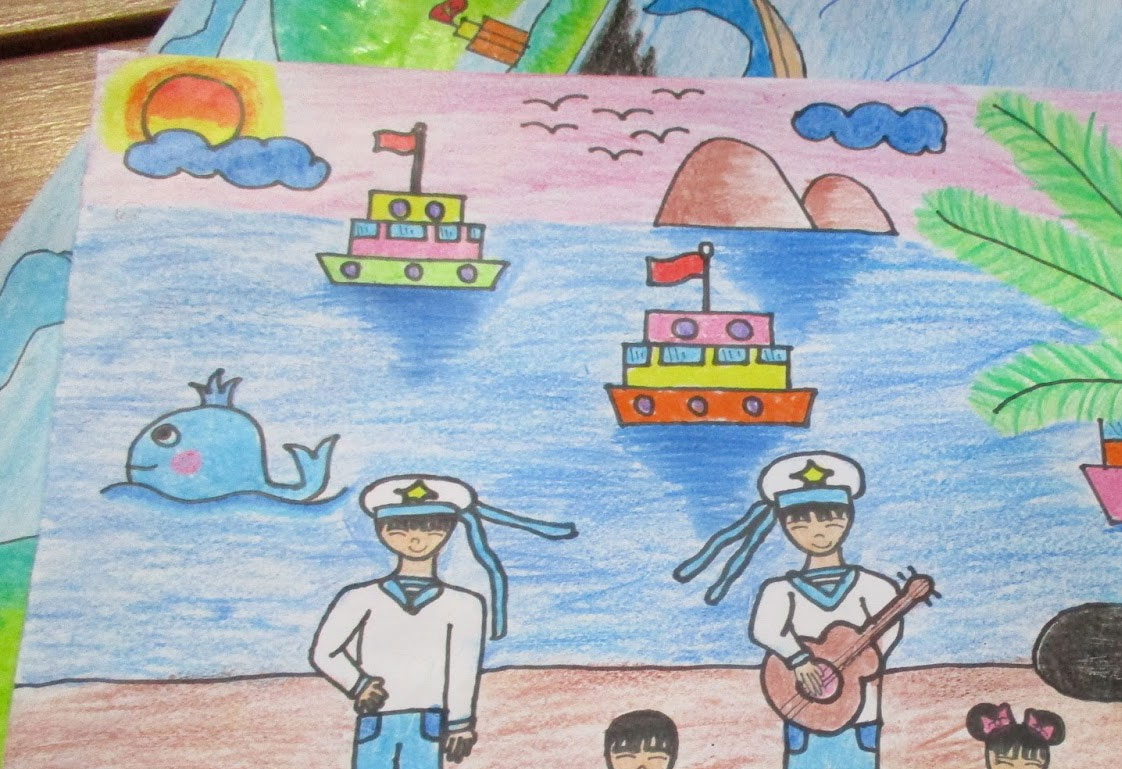 Cuộc thi vẽ tranh với chủ đề Em yêu biển đảo quê hương