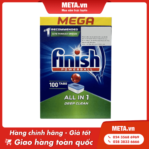 Viên rửa bát Finish All in one (6 tính năng)