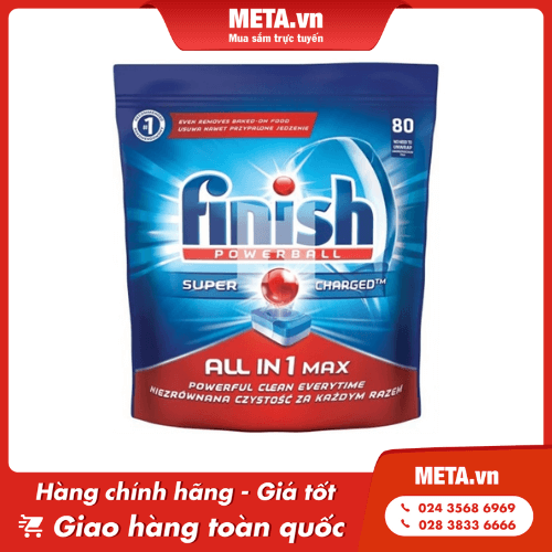 Viên rửa bát Finish All In One Max (10 tính năng)