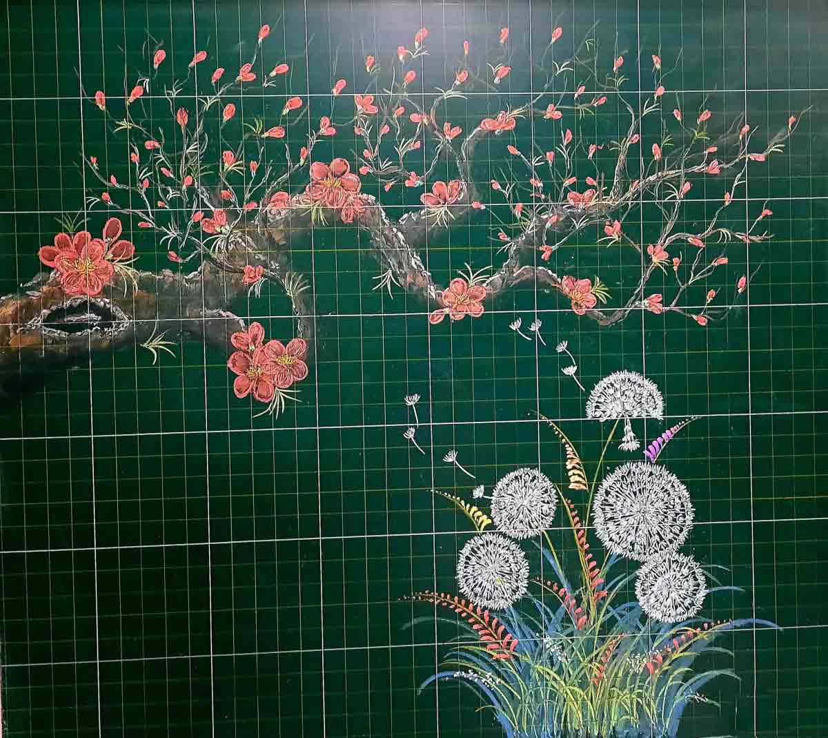 Những cách vẽ hoa trang trí bảng mới lạ  Bút máy thanh đậm Ánh Dương