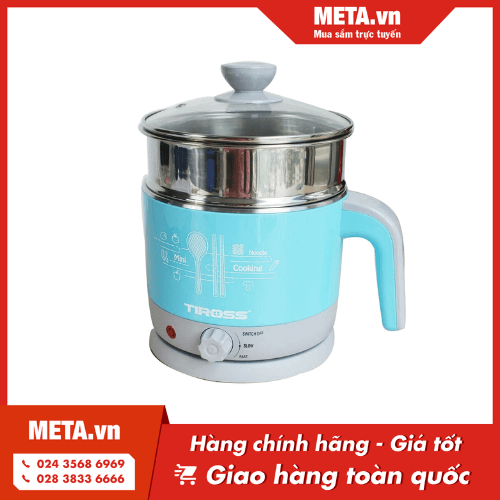 Ấm nấu điện đa năng Tiross TS1366