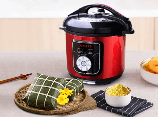Luộc bánh chưng bằng nồi áp suất
