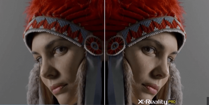 Công nghệ  X-Reality™ PRO và 4K X-Reality PRO giúp giảm nhiễu và sắc nét hơn