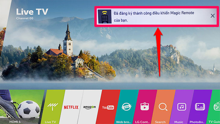 Cách đăng ký Magic Remote tivi LG