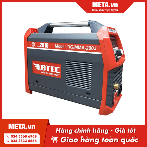 Máy hàn Tig, que BTEC TIG/MMA-200J có dòng hàn 20 - 200A