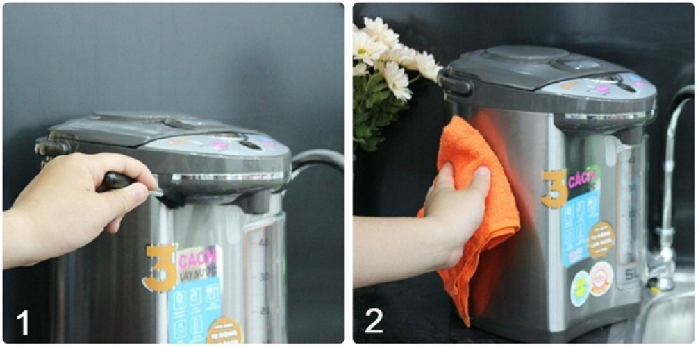 Vệ sinh bình thủy điện