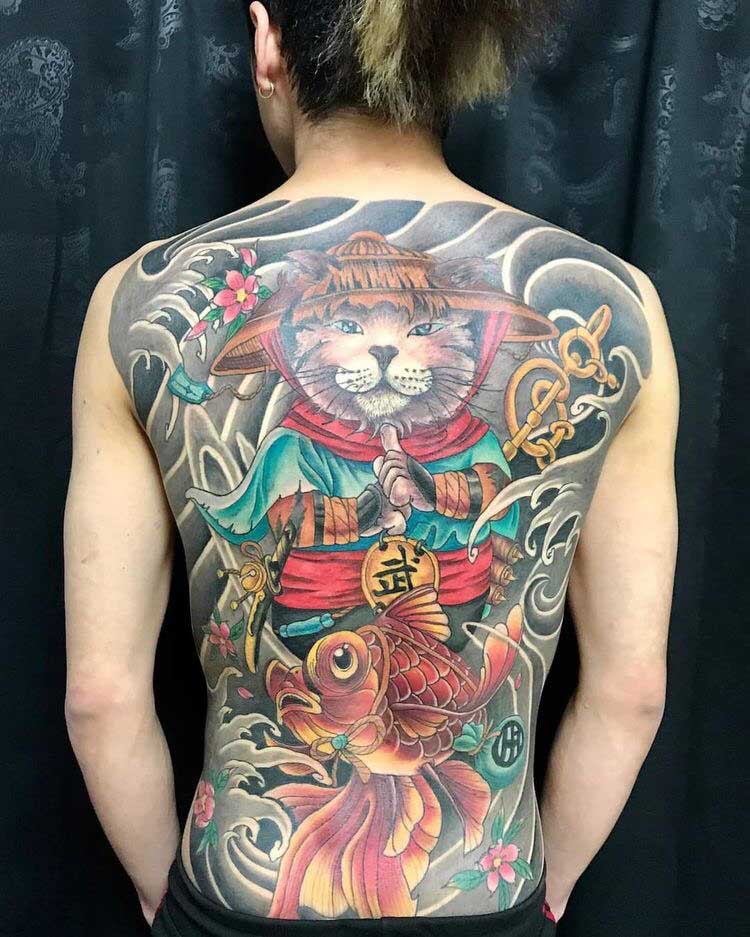Mưa này mà xăm mèo thần tài và cá  Hai Phong Tattoo Group  Facebook