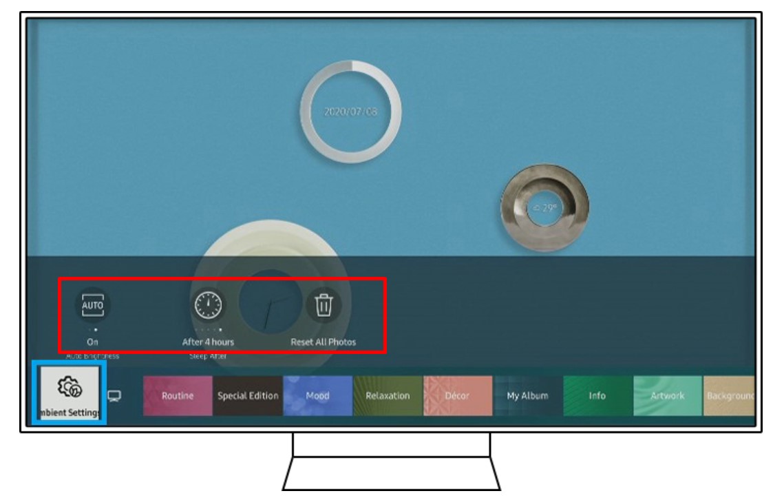 Cách điều chỉnh cài đặt Ambient Mode