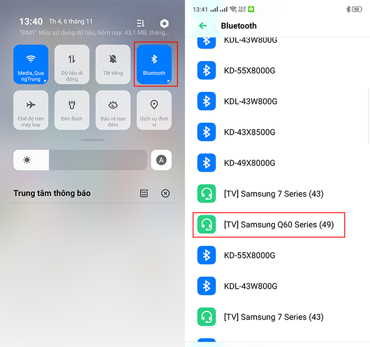 Cách kết nối điện thoại với tivi Samsung qua Bluetooth