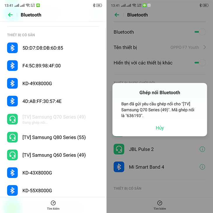 Cách kết nối điện thoại với tivi Samsung qua Bluetooth