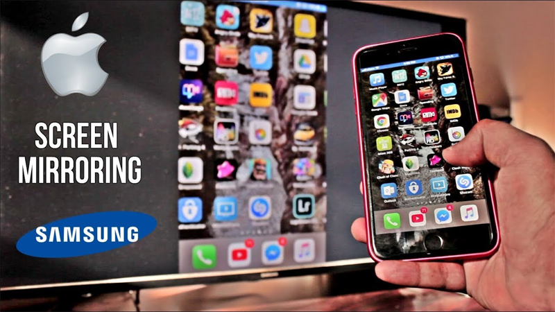 Cách phản chiếu màn hình iPhone lên tivi Samsung trong 1 nốt nhạc