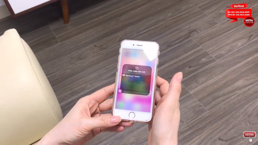 Chiếu phim từ iPhone lên TV Samsung