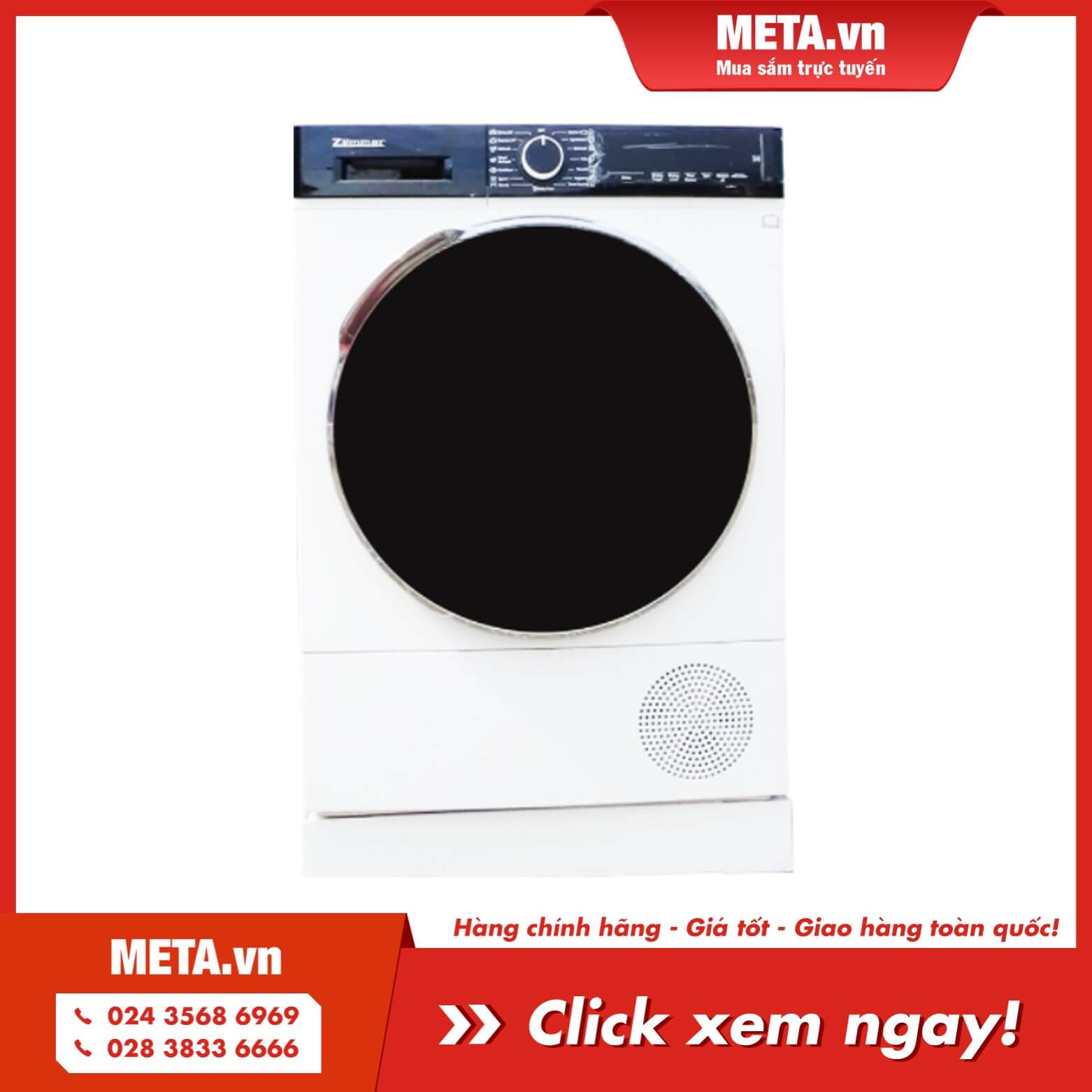 Mua ngay máy sấy bơm nhiệt Zemmer Heat Pump 8kg WTW85500EZG (Made in Turkey)