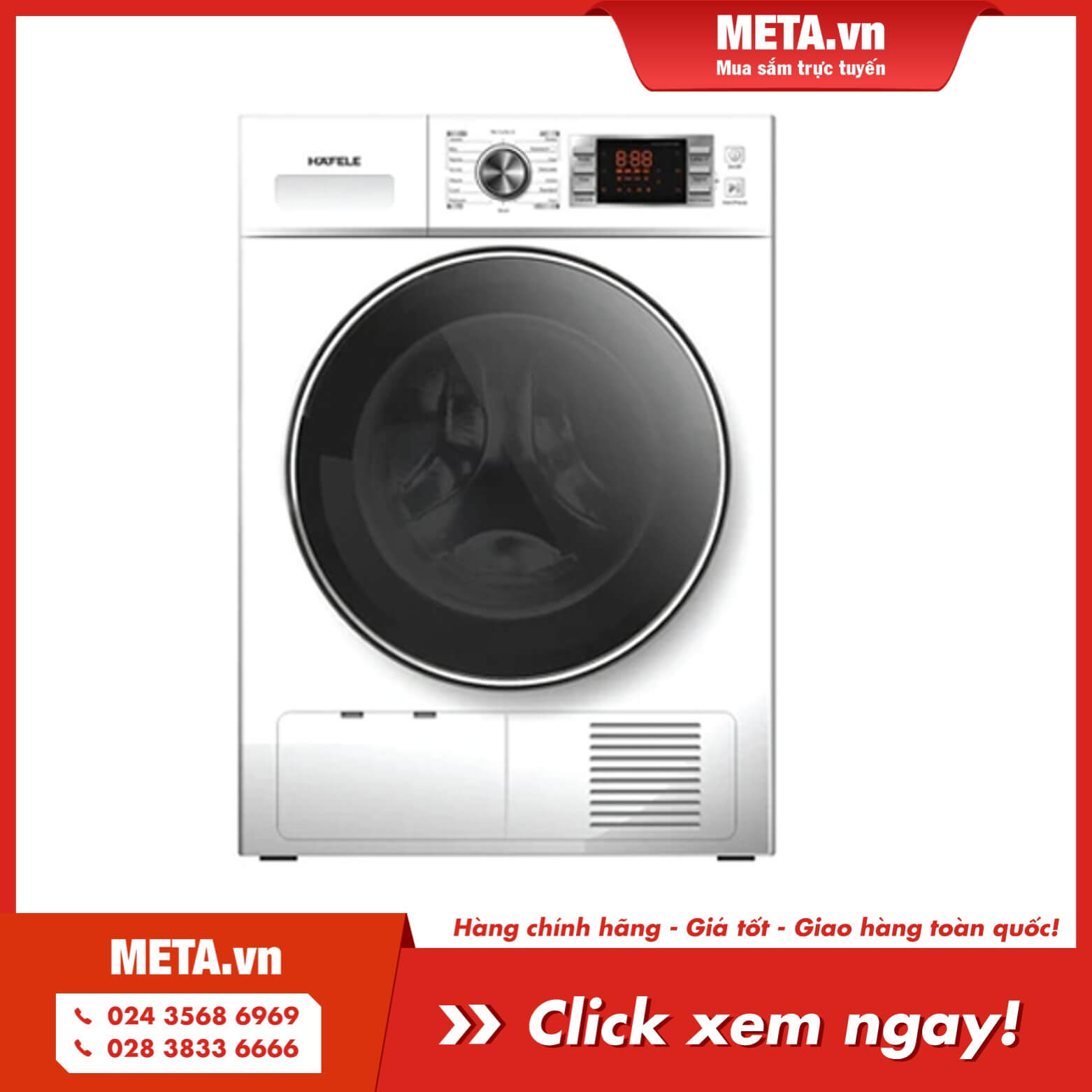 Mua ngay máy sấy tụ hơi Hafele HD-F60A ( 538.91.520) 8kg