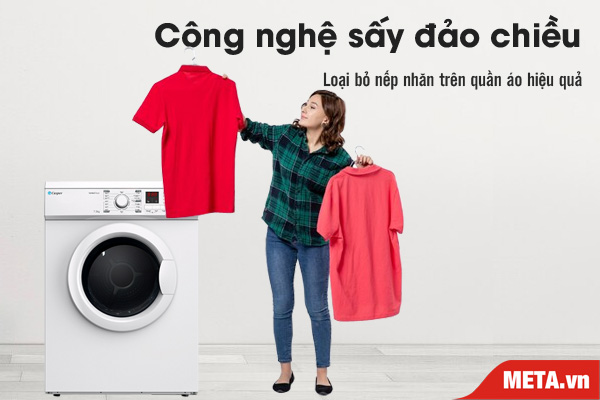 Công nghệ sấy đảo chiều chống xoắn rối quần áo