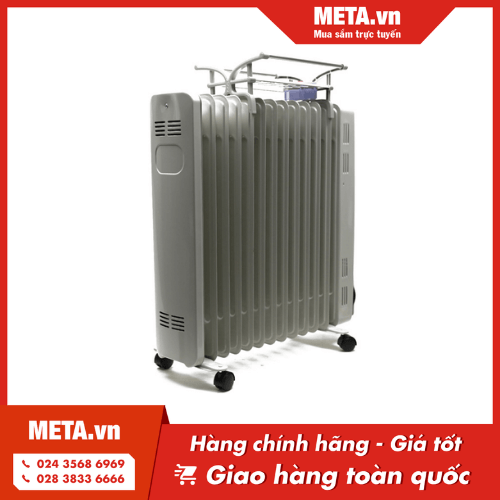 Máy sưởi dầu Tiross 13 thanh TS926-1 (Có giá phơi)