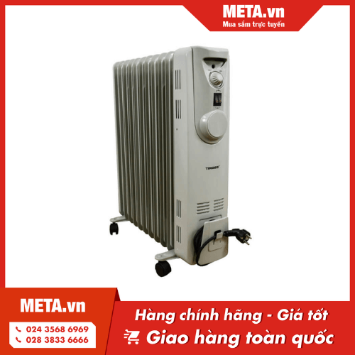 Máy sưởi dầu Tiross TS924 11 thanh (có giá phơi, hộp đựng nước)