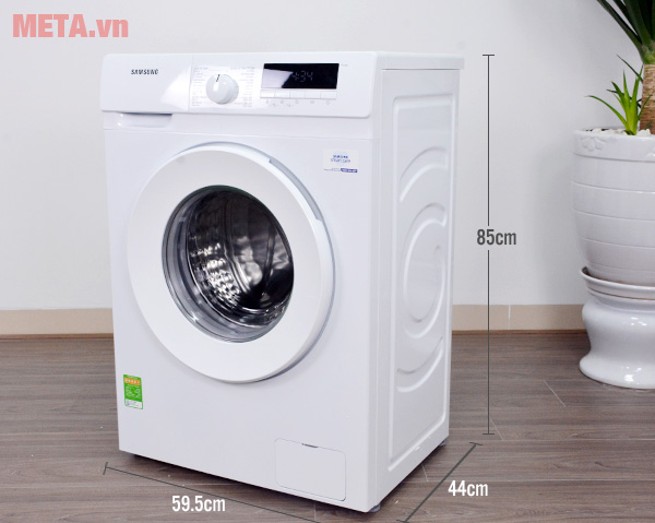 Kích thước máy giặt lồng ngang Samsung inverter 8kg WW80T3020WW/SV