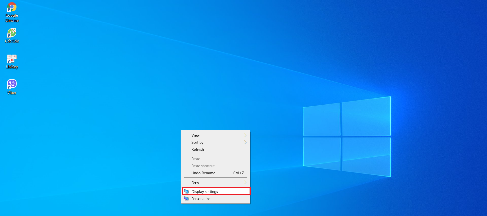 Cách xoay màn hình máy tính Display Settings