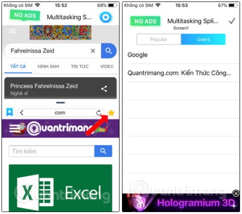 Đánh dấu những trang web yêu thích bằng cách nhấn vào biểu tượng dấu sao vàng tại thanh địa chỉ