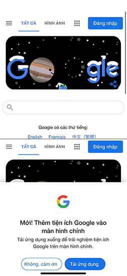 Khởi động ứng dụng