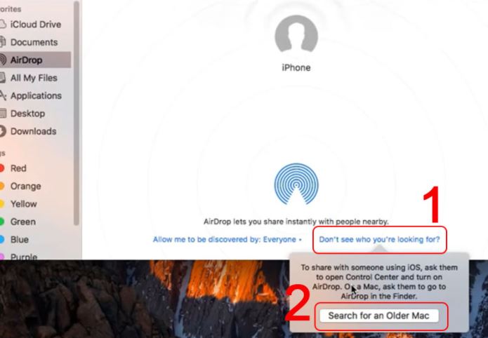 Cách bật AirDrop trên MacBook