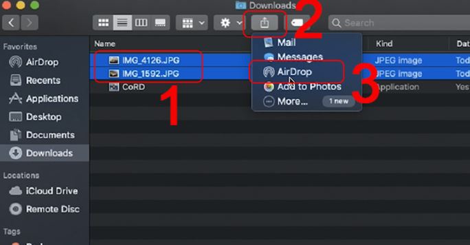 Cách sử dụng AirDrop trên MacBook